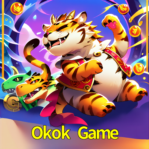 Imagem promocional da Okok Game mostrando a plataforma e suas vantagens